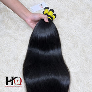 Bulk Hair Extensions Natural Straight #1